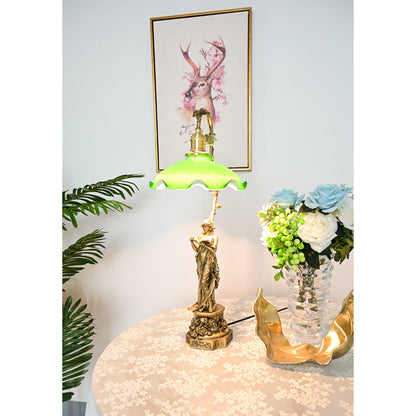 Keson Statue Glass Table Lamp