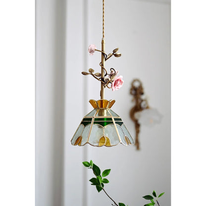 Elmara Rose Glass Pendant Lamp