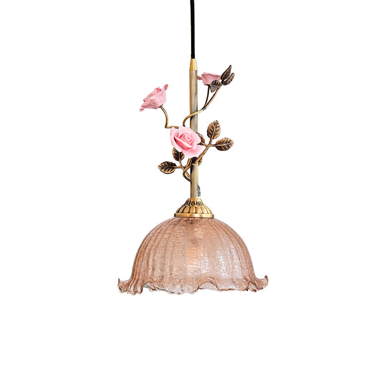 Elmara Rose Glass Pendant Lamp