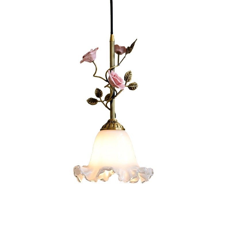 Elmara Rose Glass Pendant Lamp
