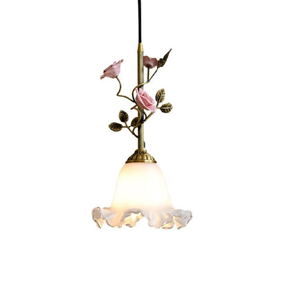 Elmara Rose Glass Pendant Lamp
