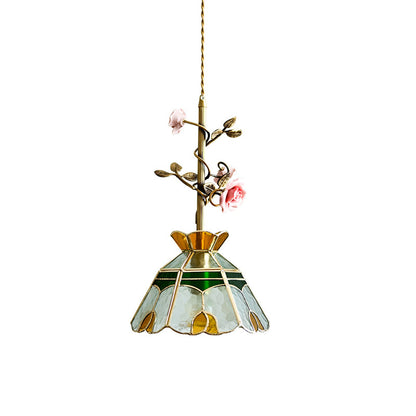 Elmara Rose Glass Pendant Lamp