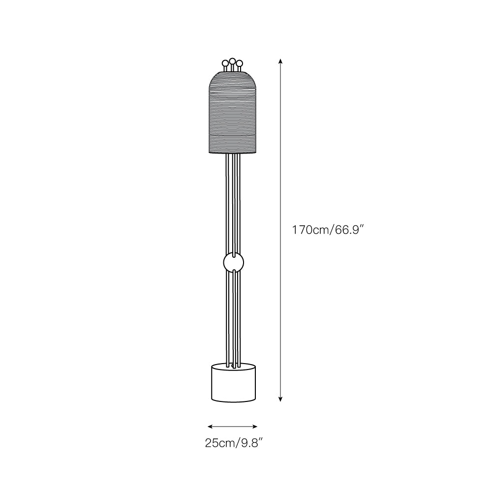 Gerda Glass Floor Lamp