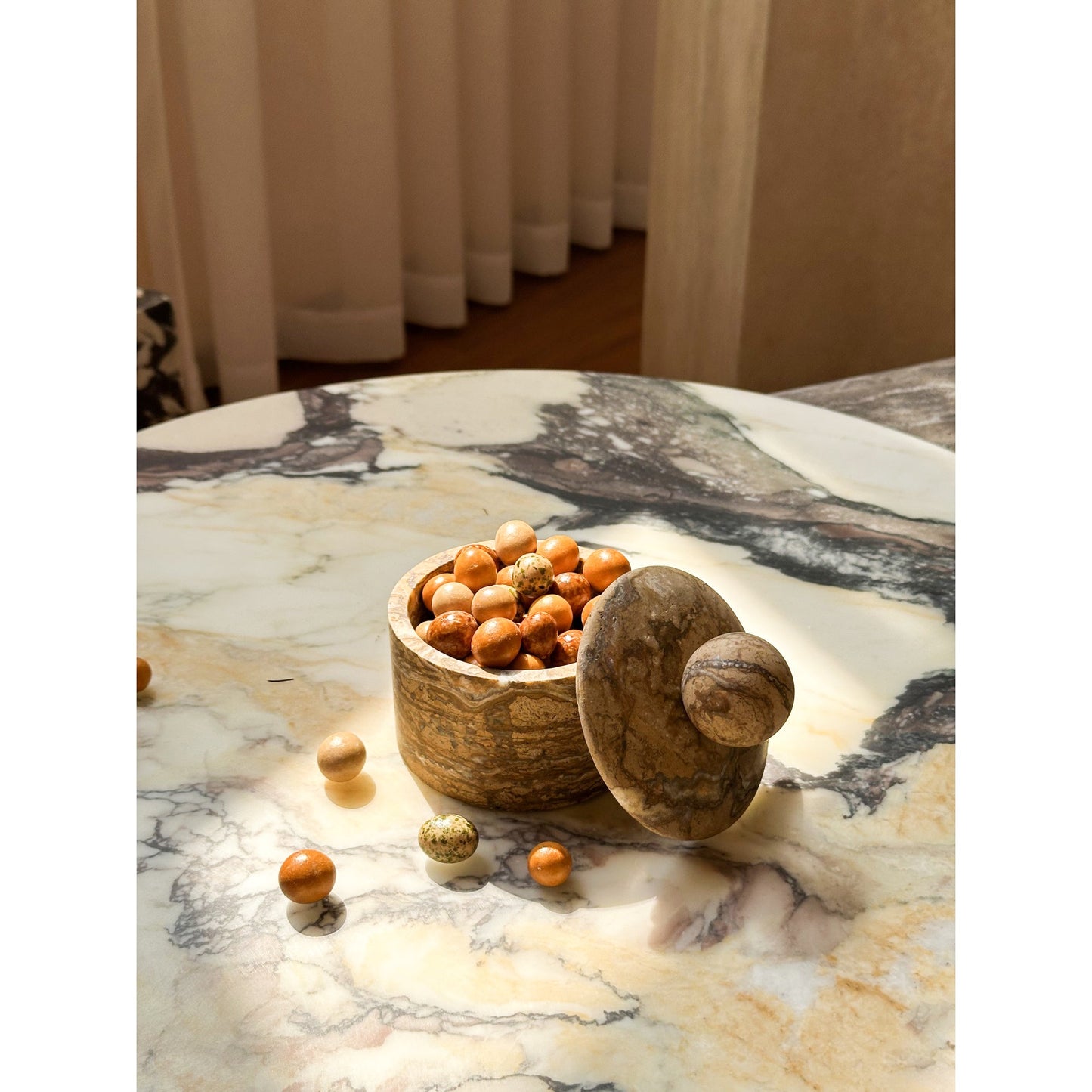 Liron Marble Sugar Bowl
