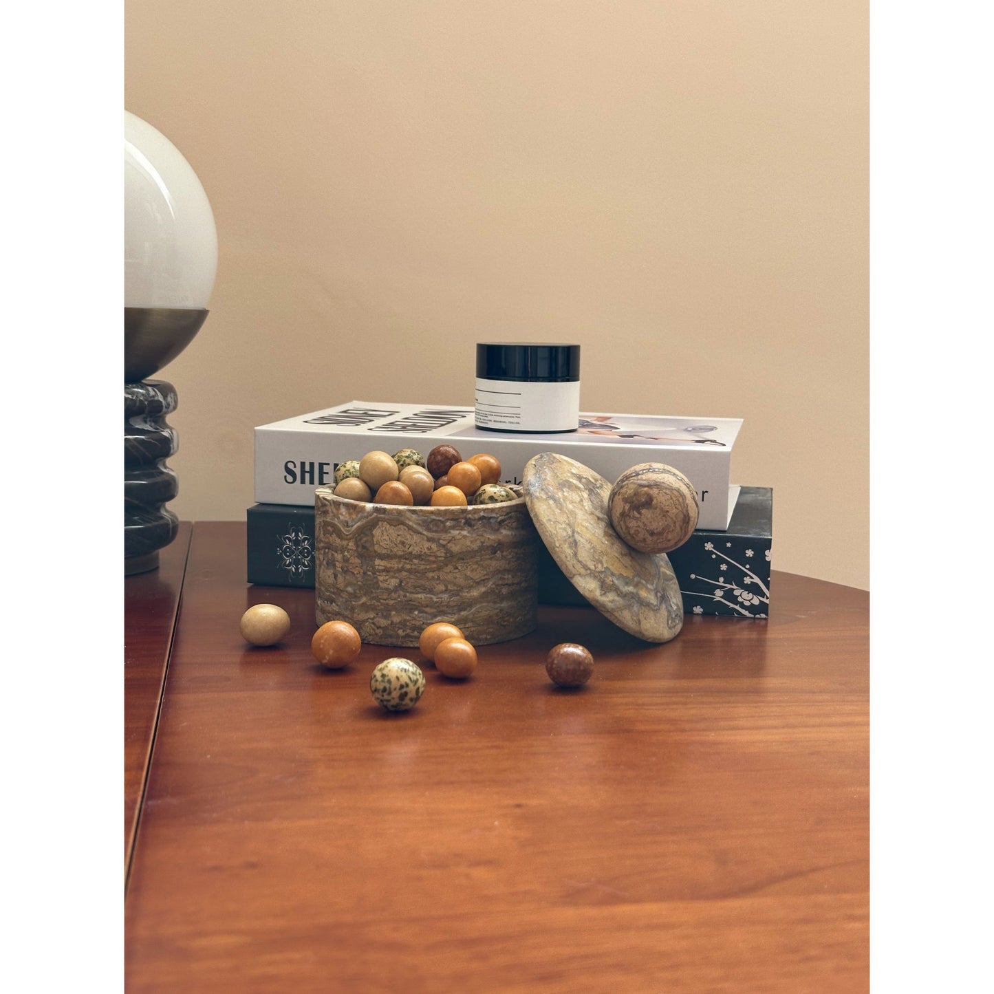 Liron Marble Sugar Bowl