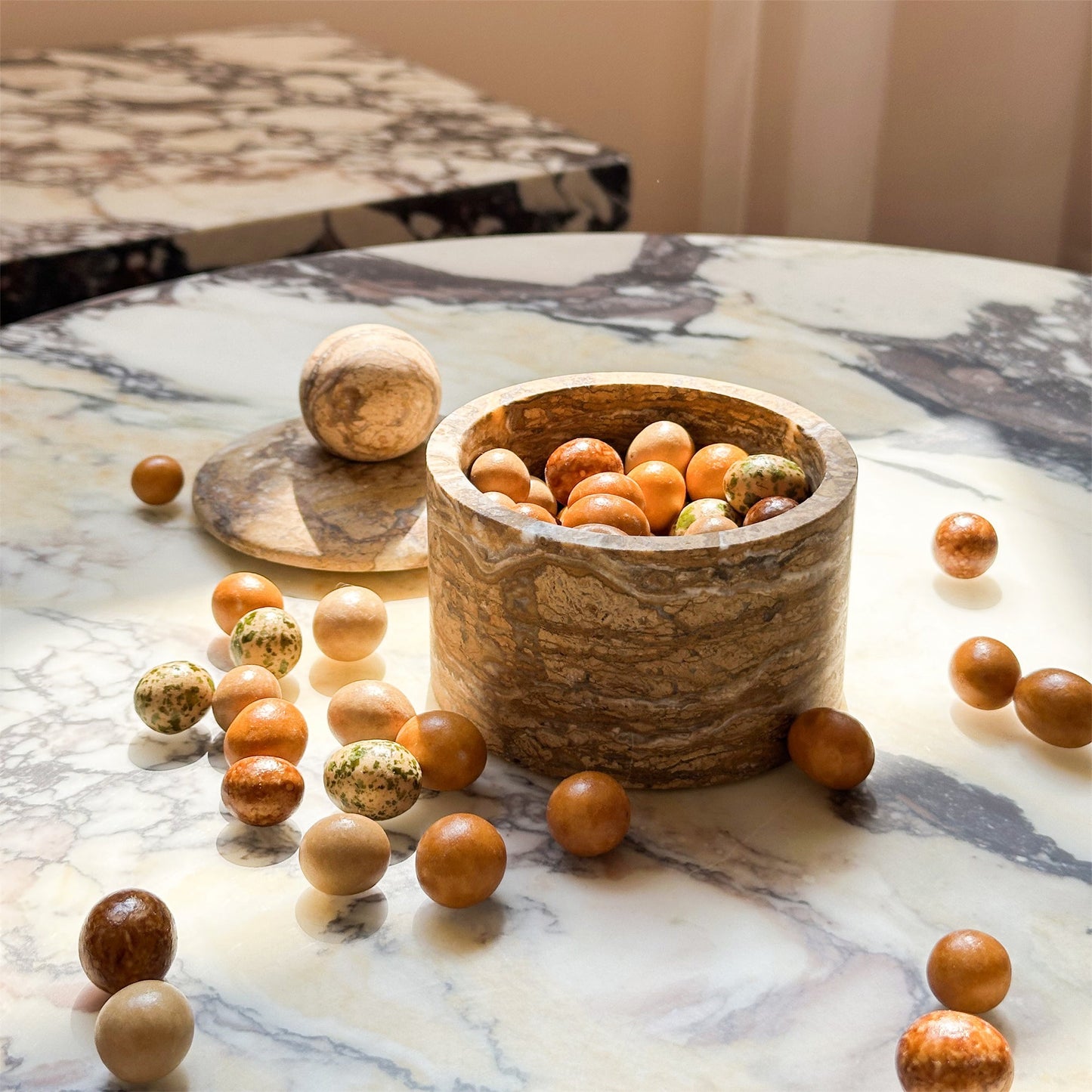Liron Marble Sugar Bowl