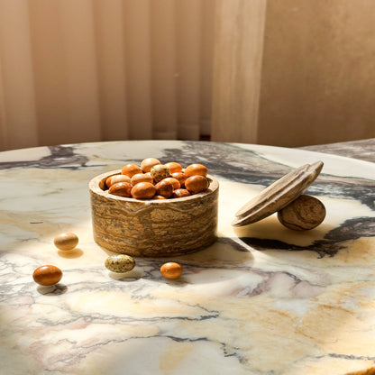 Liron Marble Sugar Bowl