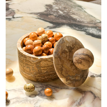 Liron Marble Sugar Bowl