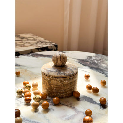 Liron Marble Sugar Bowl