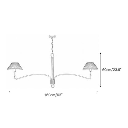 Laurent Pleated Chandelier
