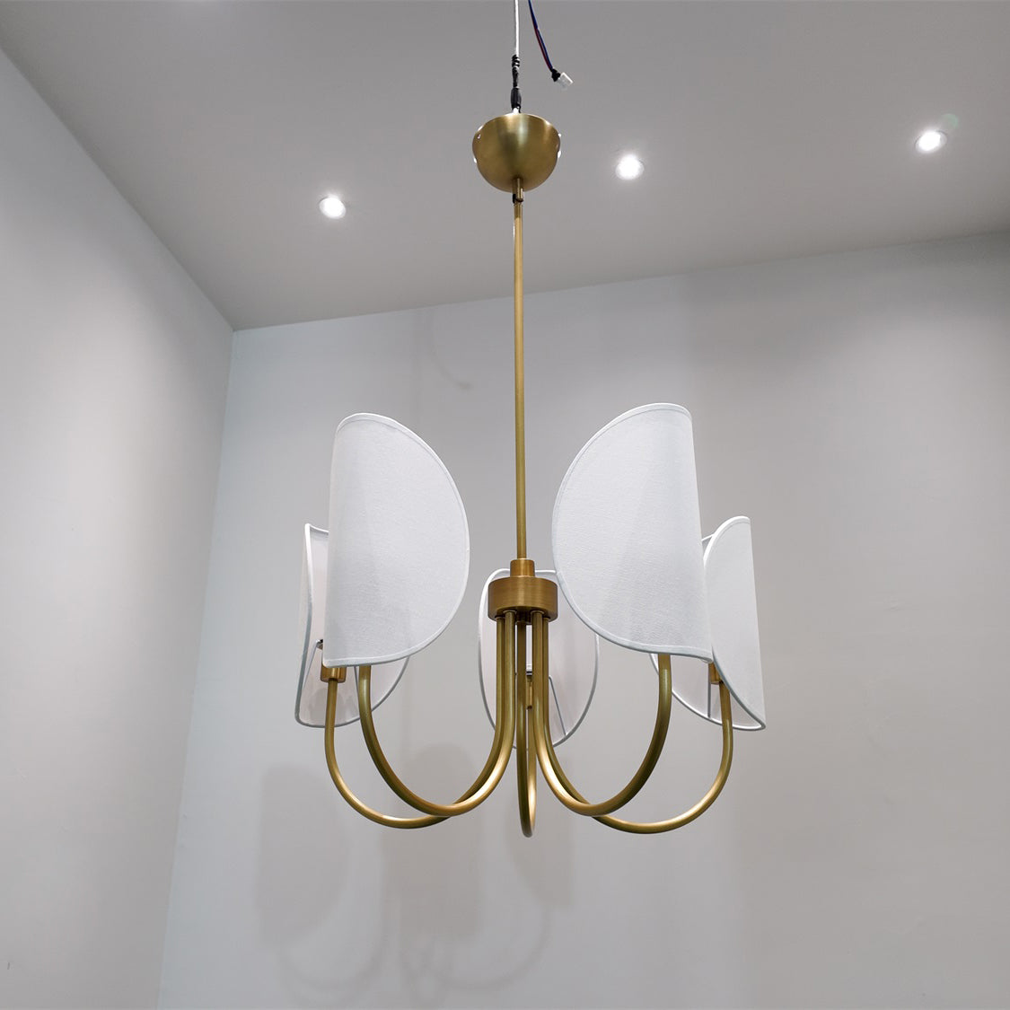 Leaf Brass Chandelier