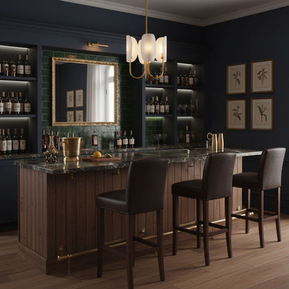 Leaf Brass Chandelier