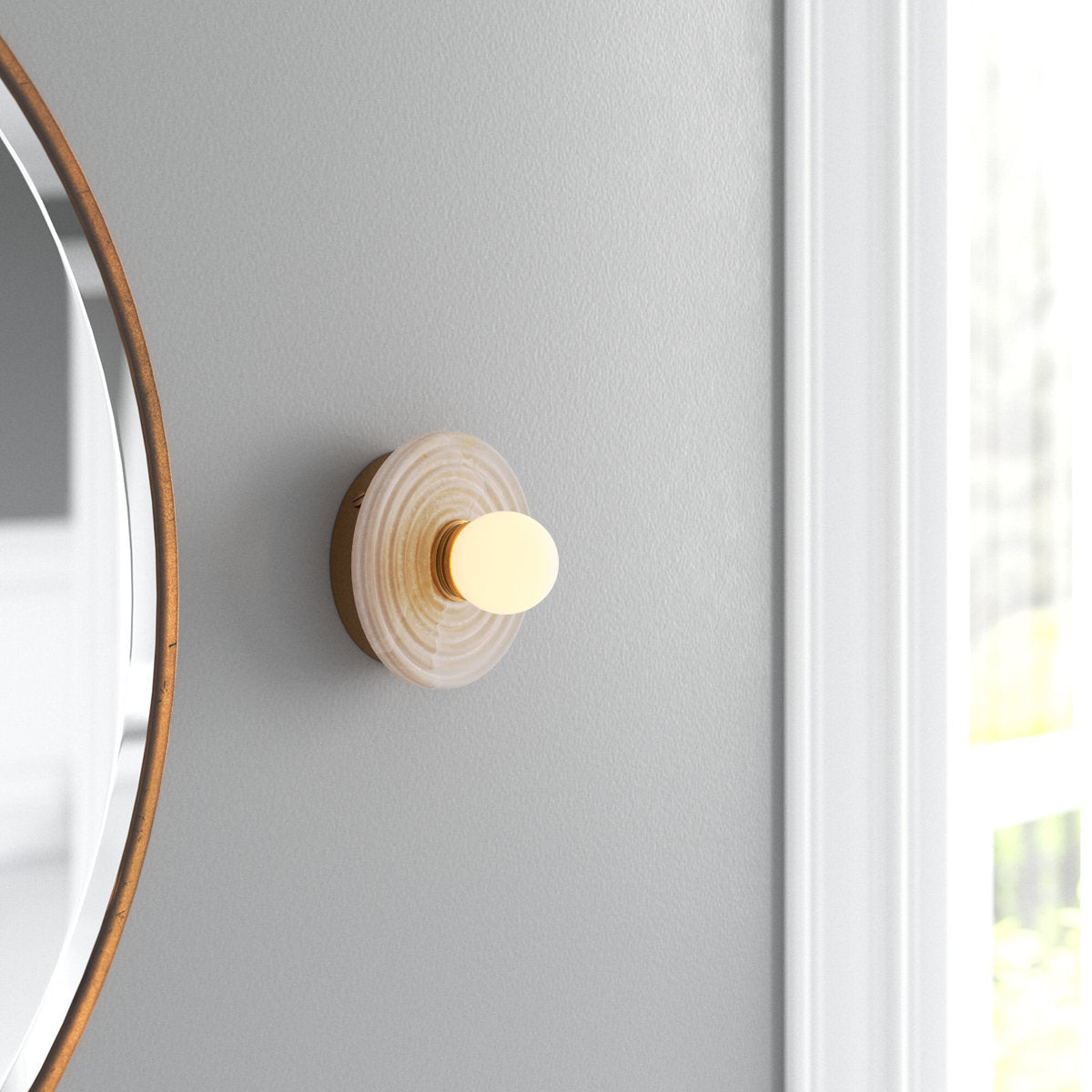Elmen Alabaster Wall Lamp