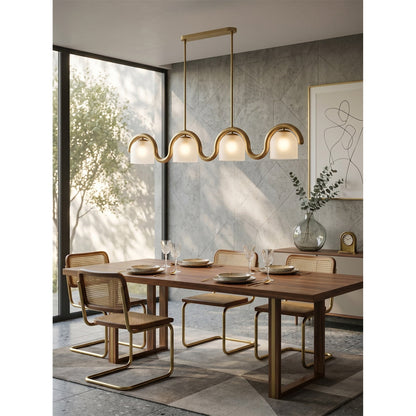 Lenox Linear Glass Chandelier