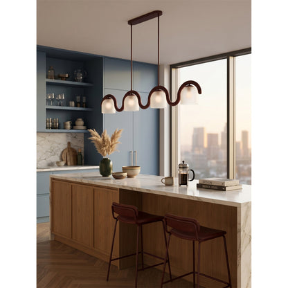 Lenox Linear Glass Chandelier