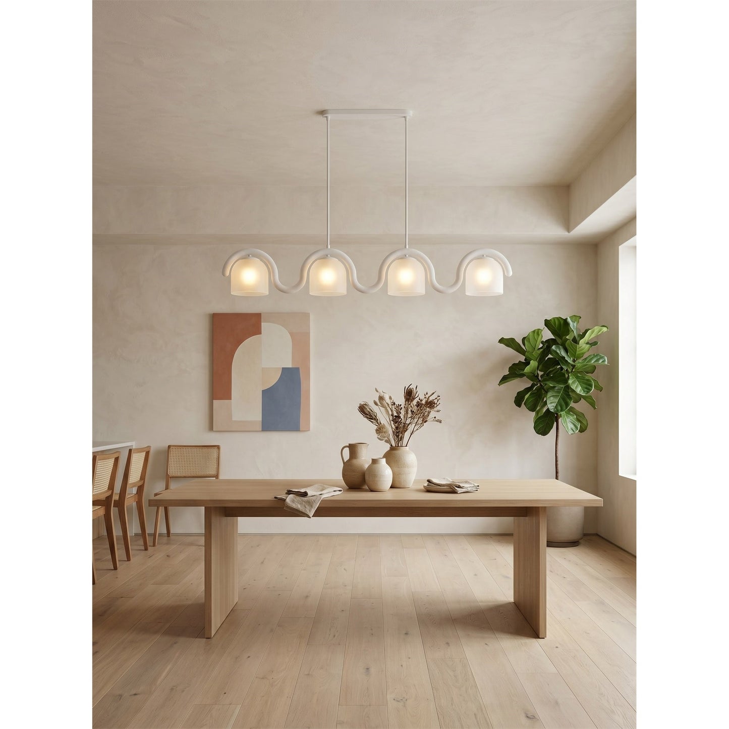 Lenox Linear Glass Chandelier