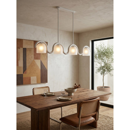 Lenox Linear Glass Chandelier