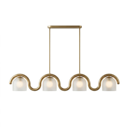 Lenox Linear Glass Chandelier