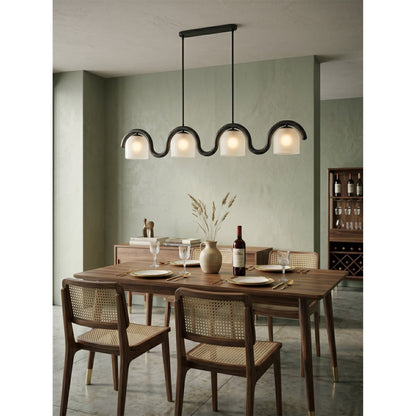Lenox Linear Glass Chandelier