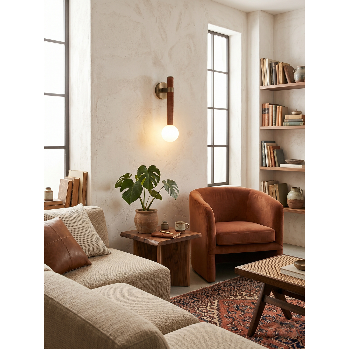 Opal Globe Wall Sconce