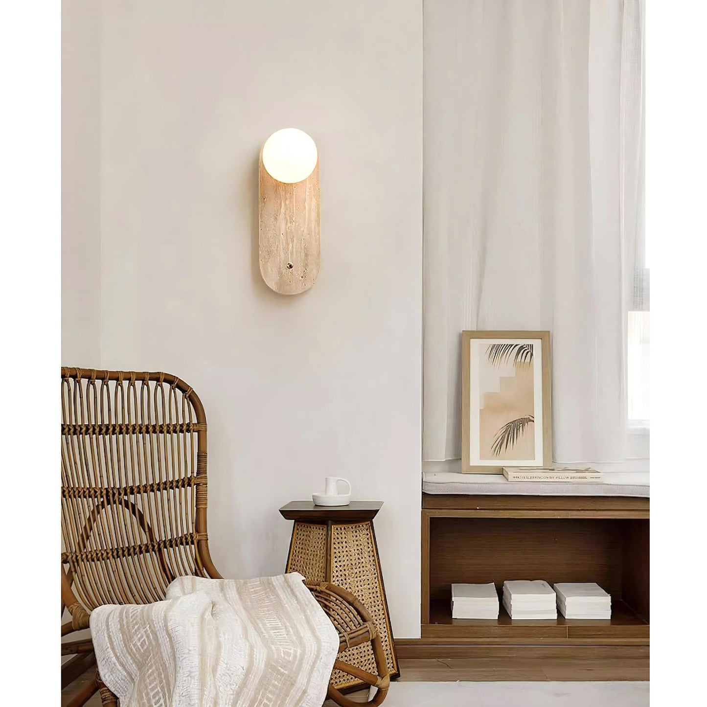 Valentin Travertine Wall Lamp