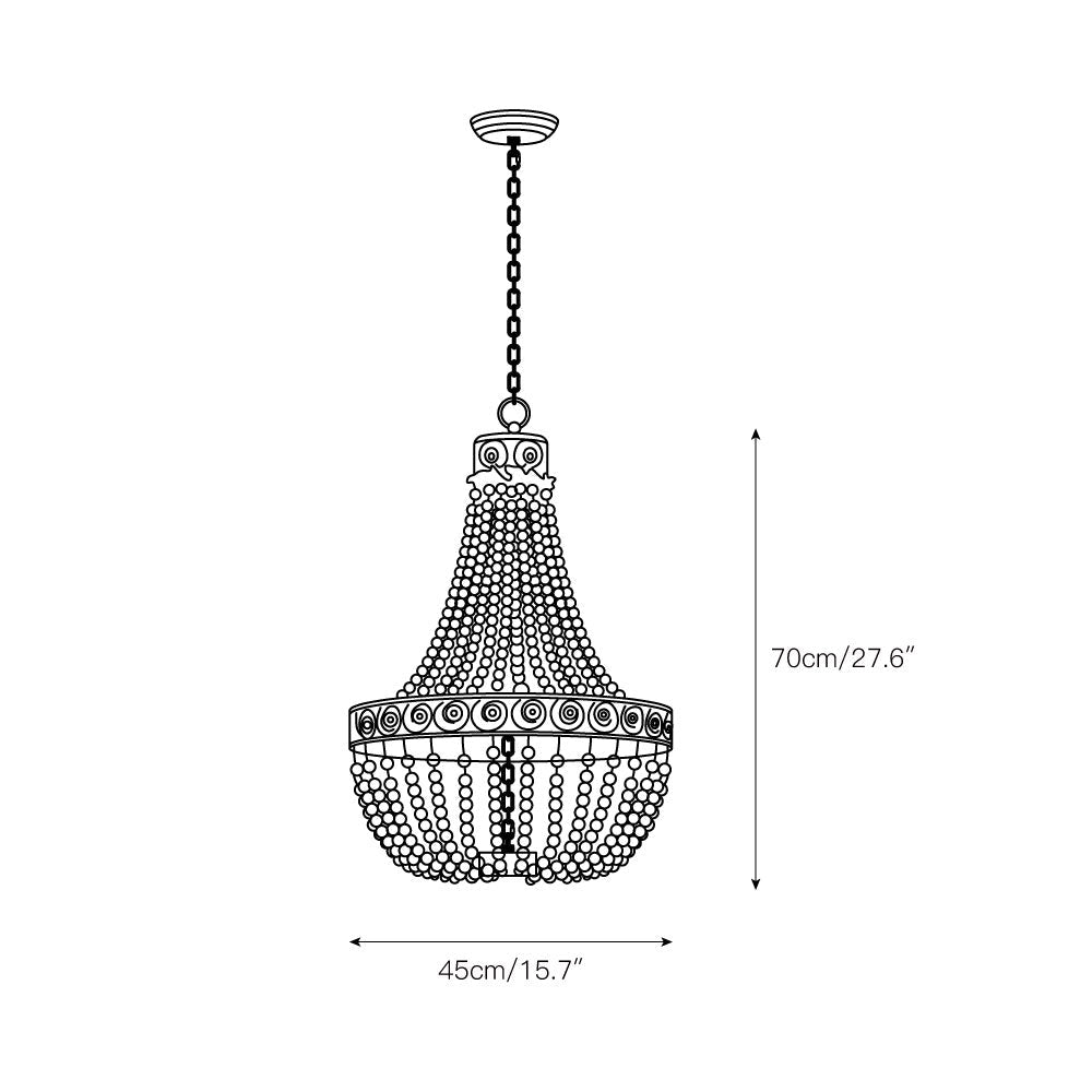 Luman Beaded Chandelier