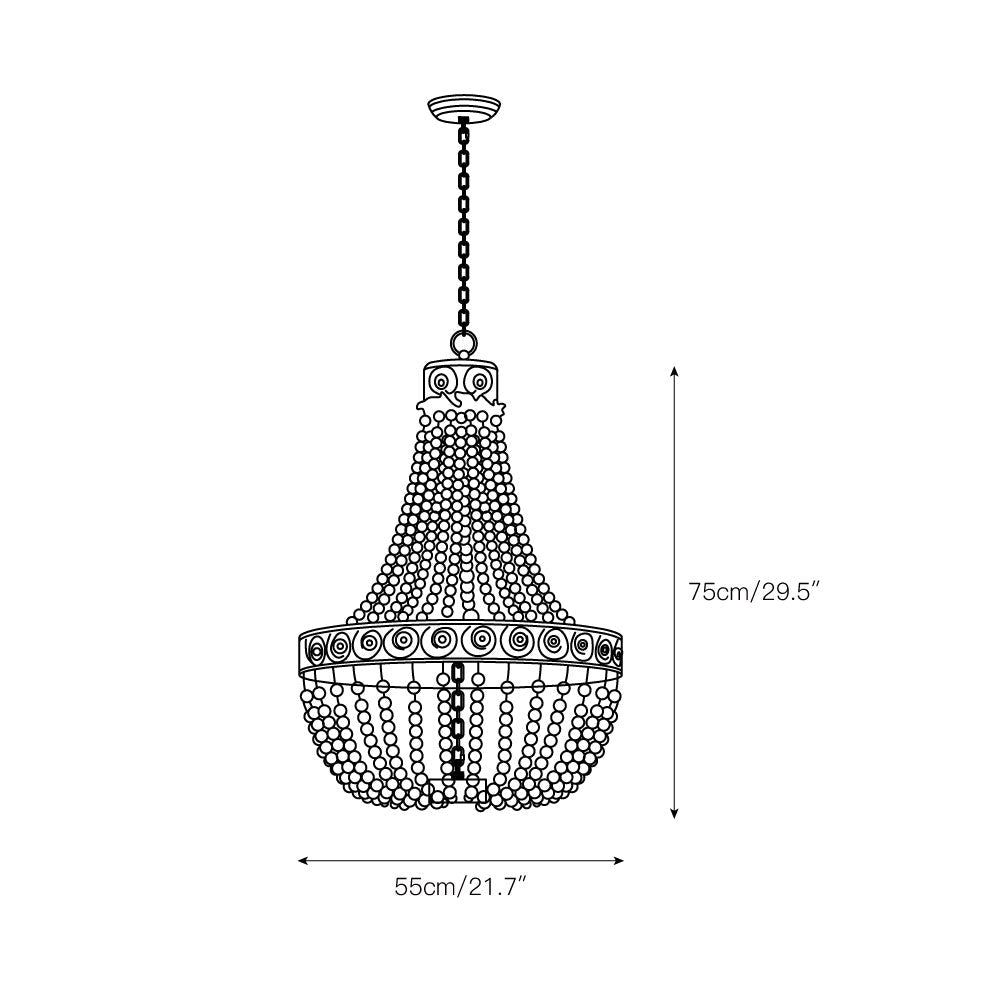 Luman Beaded Chandelier