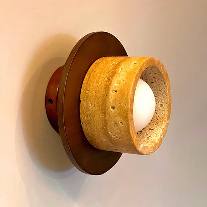 Andune Travertine Wall Lamp