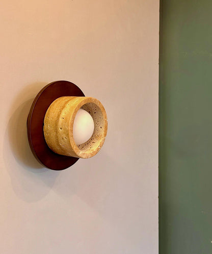 Andune Travertine Wall Lamp
