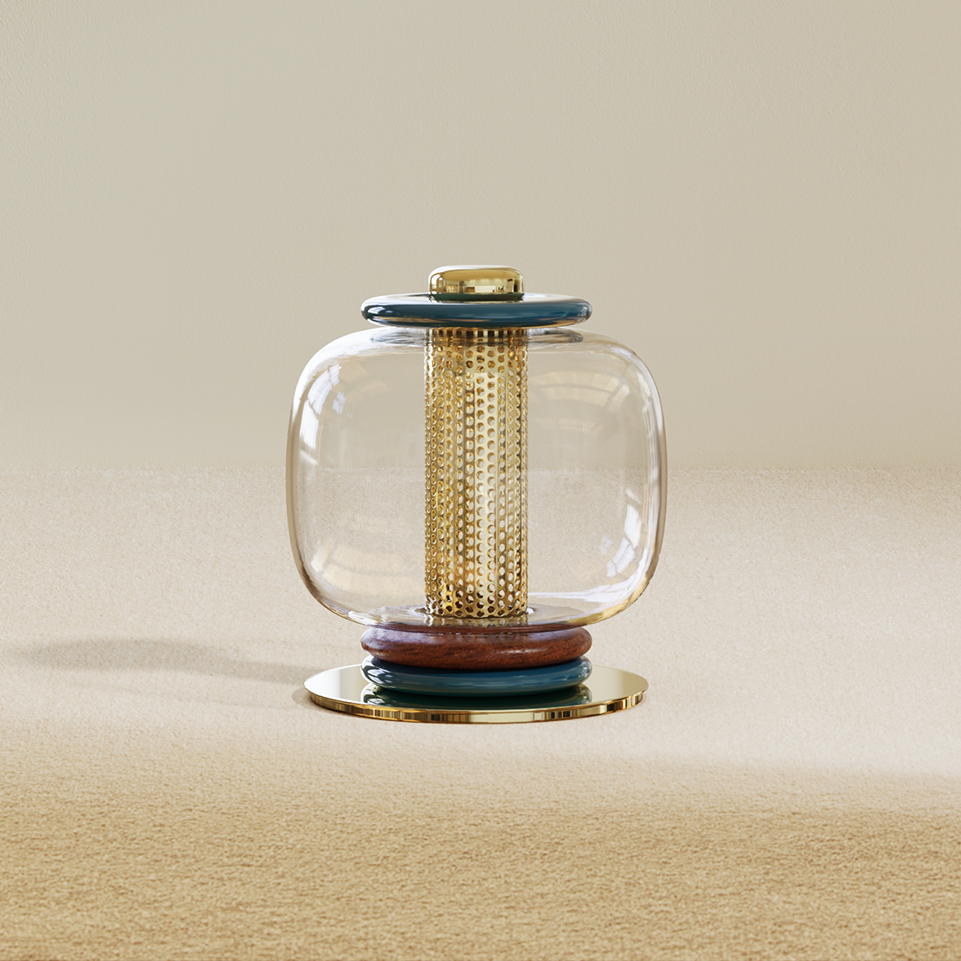 Marika Glass Table Lamp