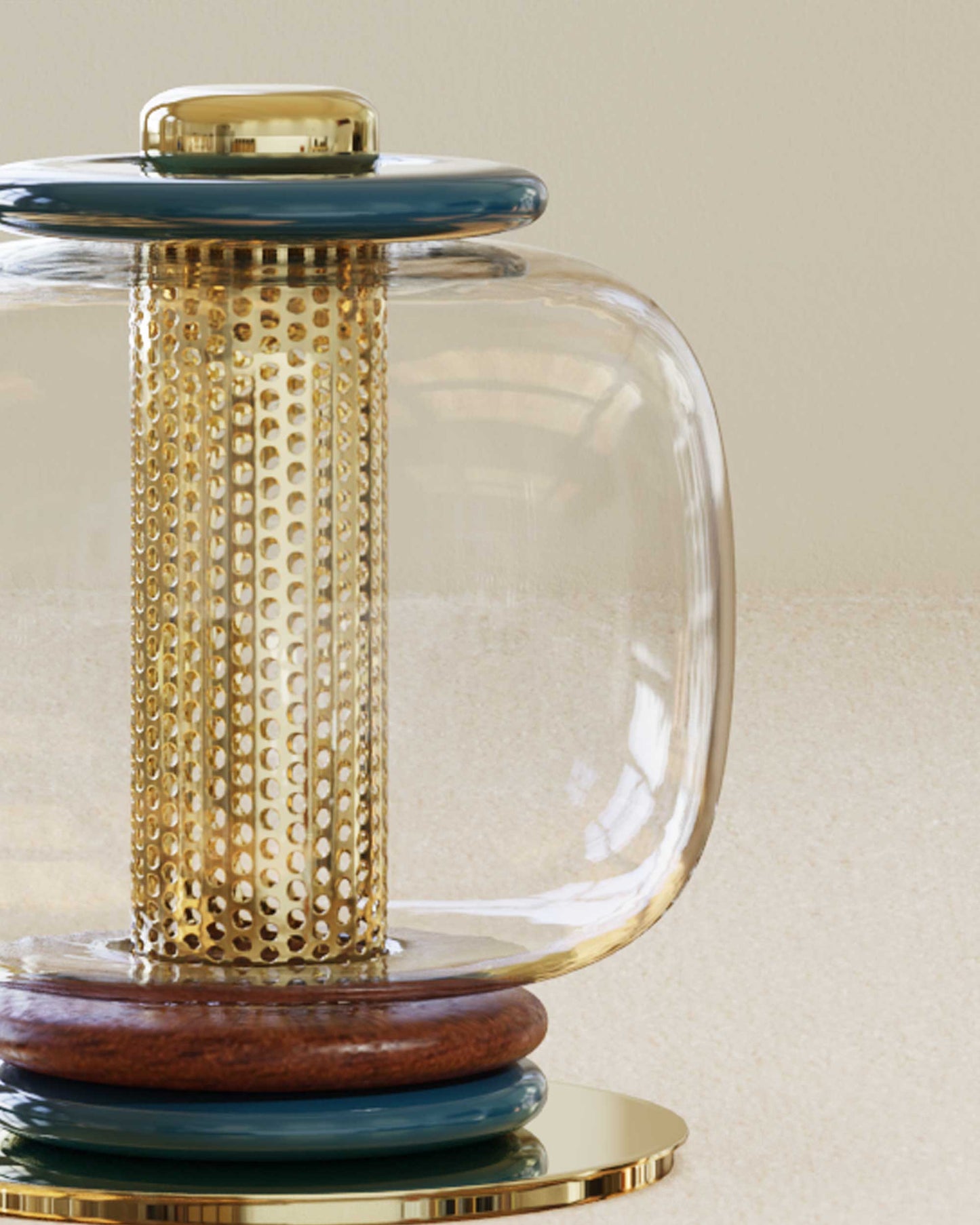 Marika Glass Table Lamp