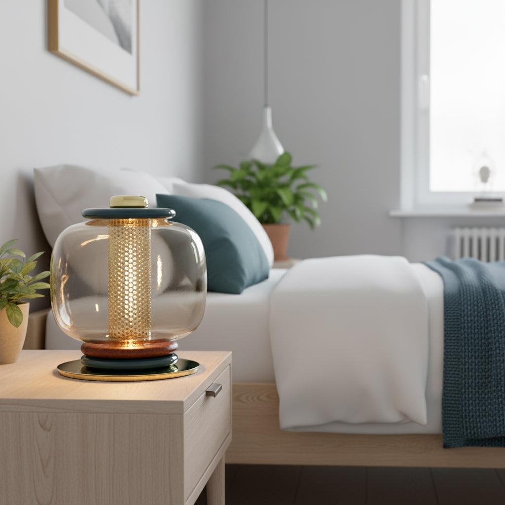 Marika Glass Table Lamp