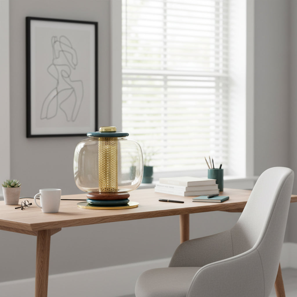 Marika Glass Table Lamp