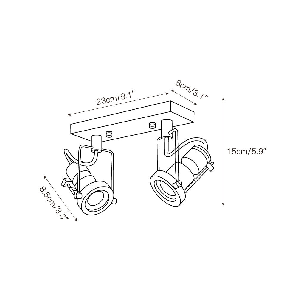 Noron Industrial Multiple Ceiling Lamp
