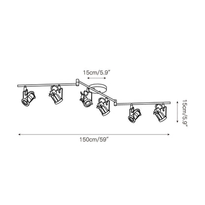 Noron Industrial Track Ceiling Lamp