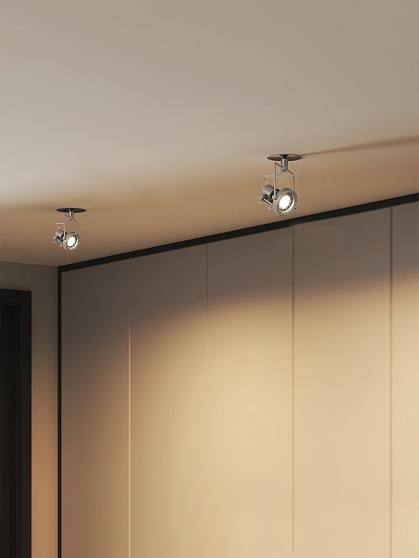 Noron Industrial Nickel Ceiling Lamp