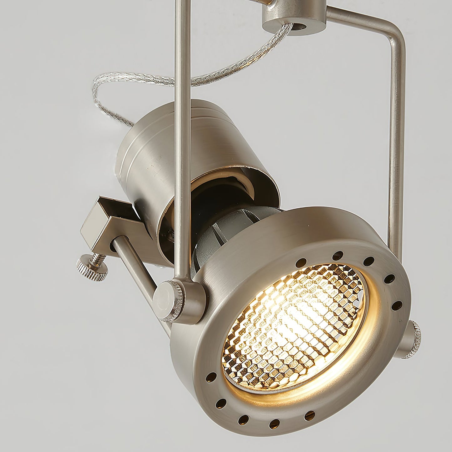 Noron Industrial Nickel Ceiling Lamp