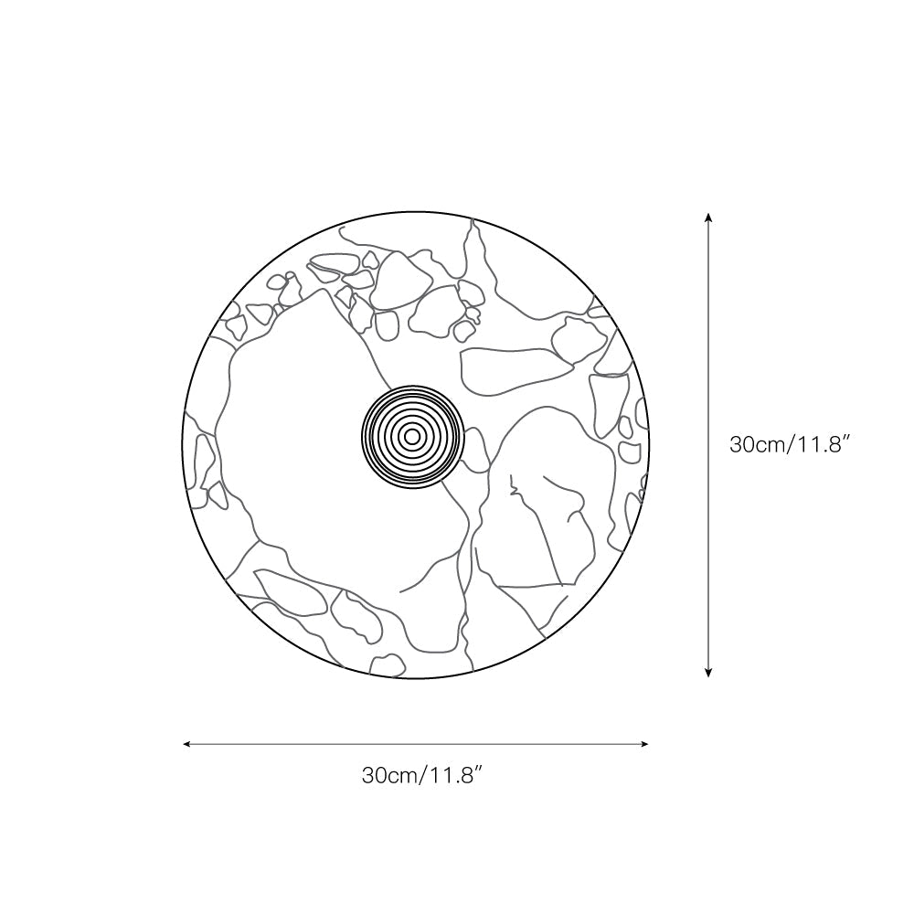 Marisol Round Marble Wall Lamp