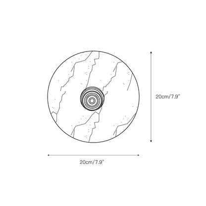 Marisol Round Marble Wall Lamp