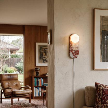 Marisol Red Plug-in Wall Lamp