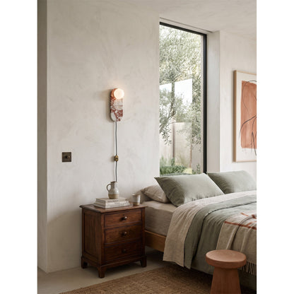 Marisol Red Plug-in Wall Lamp