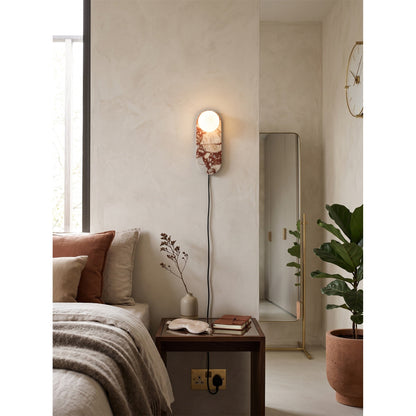 Marisol Red Plug-in Wall Lamp