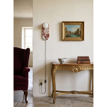 Marisol Red Plug-in Wall Lamp