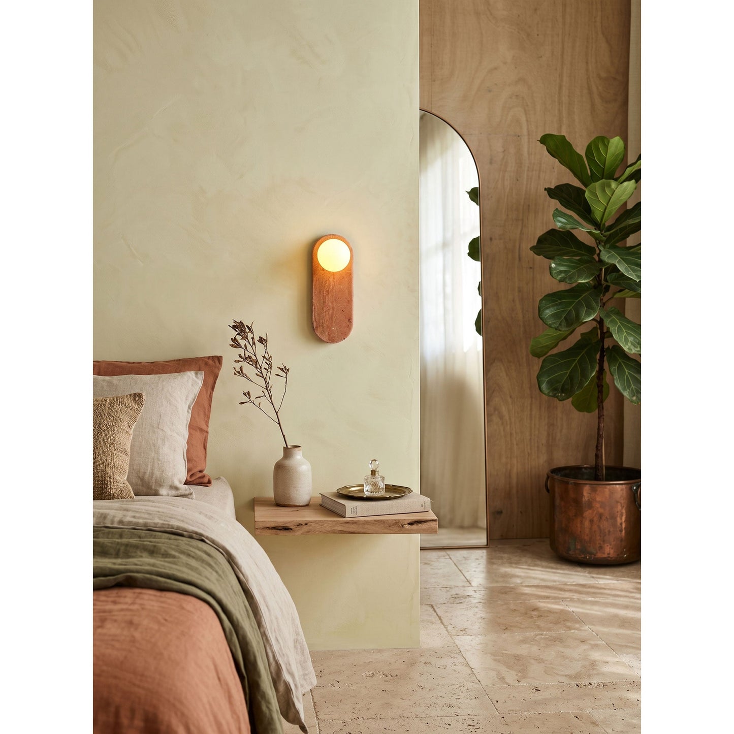 Marisol Travertine Wall Sconce