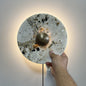 Marisol Marble Plug-in Wall Lamp