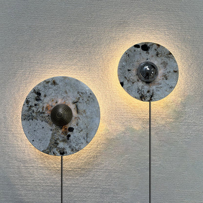 Marisol Marble Plug-in Wall Lamp