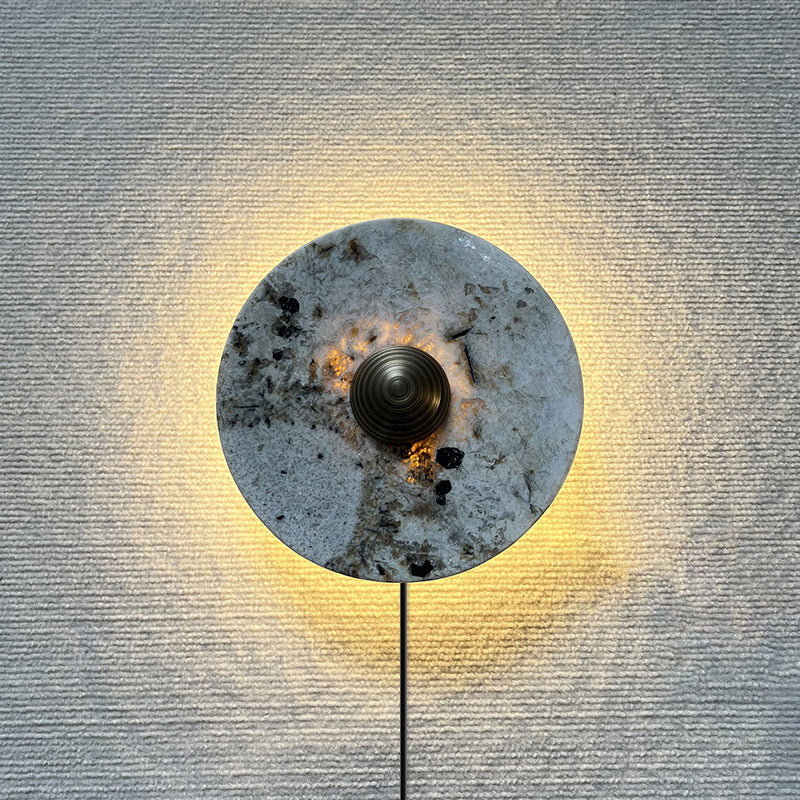 Marisol Marble Plug-in Wall Lamp