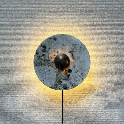 Marisol Marble Plug-in Wall Lamp