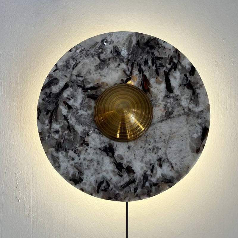 Marisol Marble Plug-in Wall Lamp