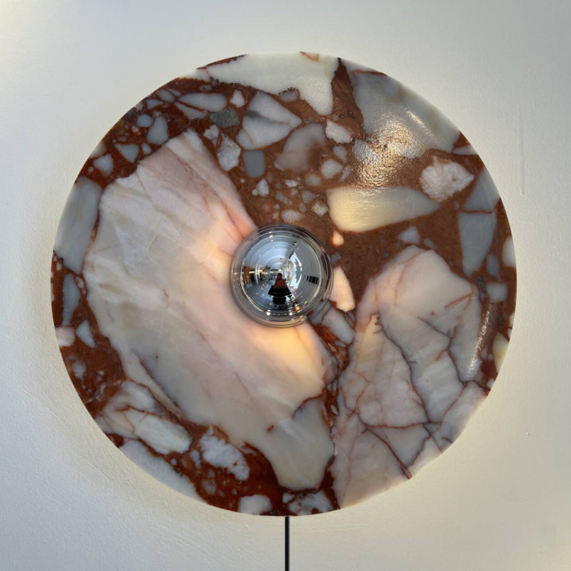 Marisol Marble Plug-in Wall Lamp